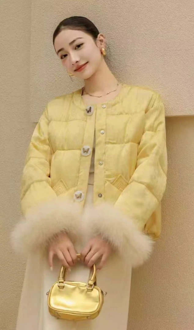 【棉服】远山芙蓉--新中式加棉设计师高定轻奢宽松休闲复古圆领国潮