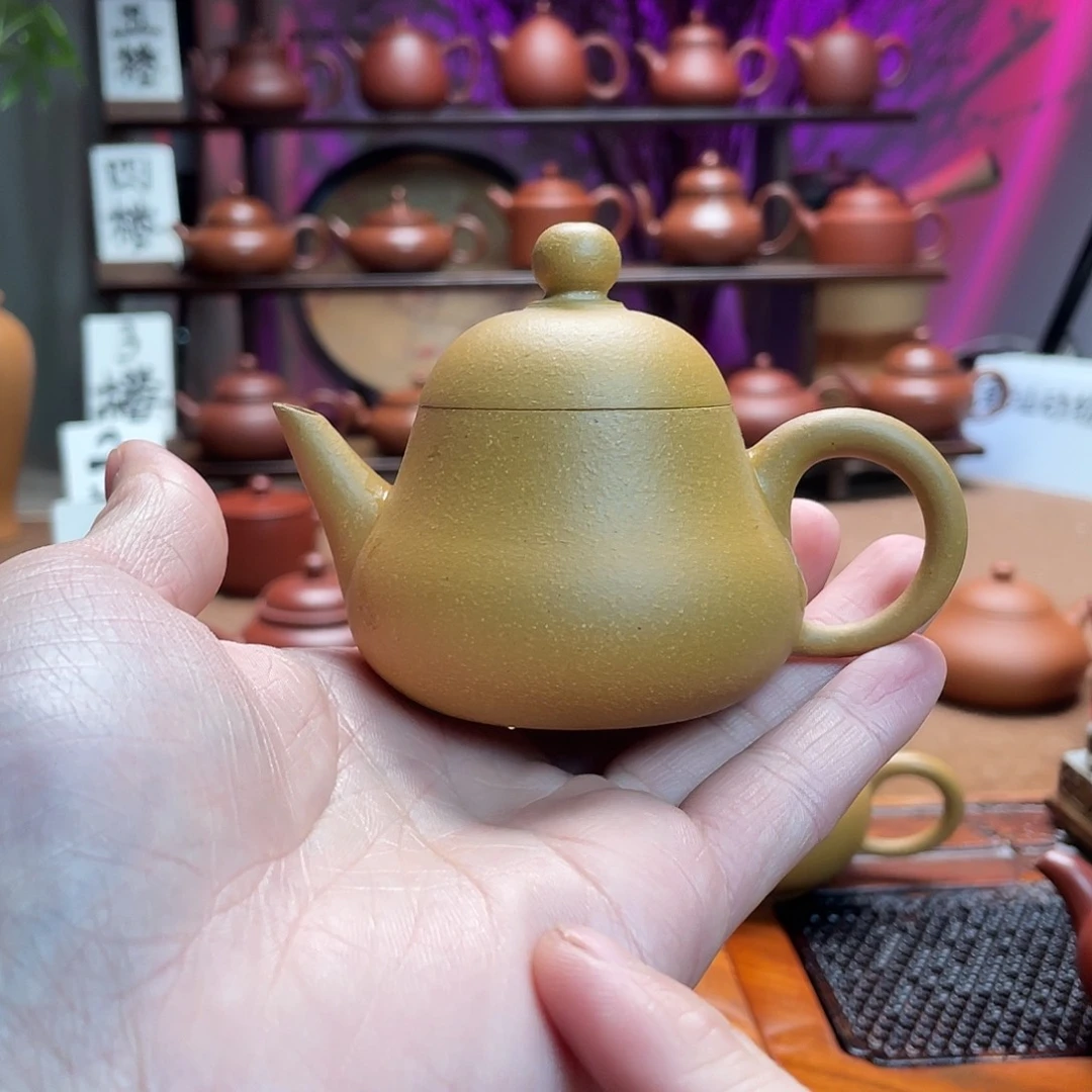 紫砂茶壶J**y黄段梨壶80c