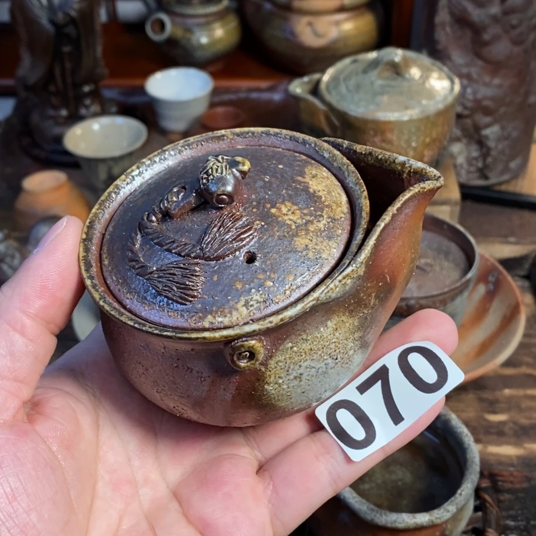 备前烧柴烧茶具福锤宝瓶
