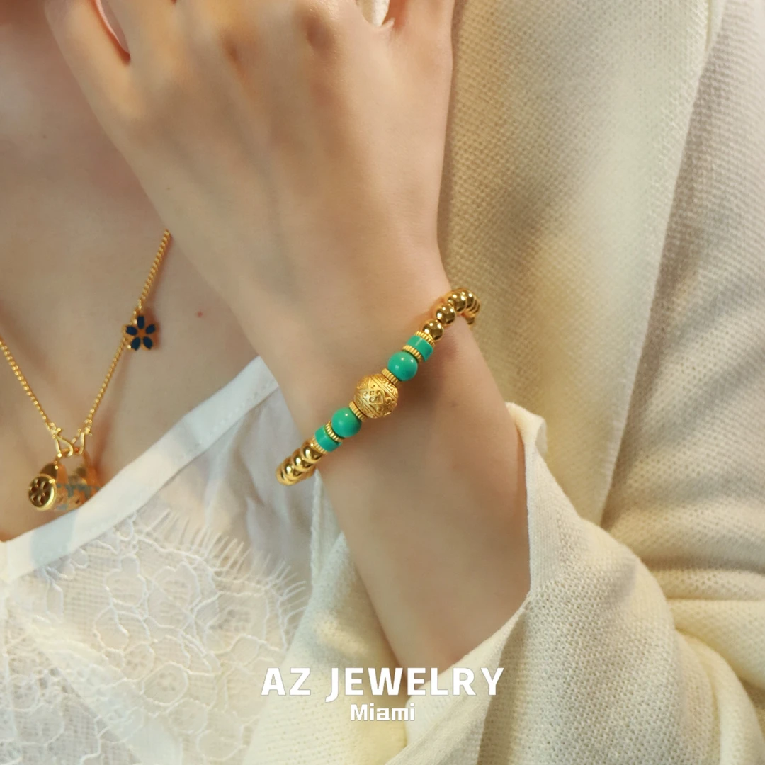 ANNA ZUCKERMAN 925银手链 【雾岛松松】镀k金轻奢复古时尚气质手串