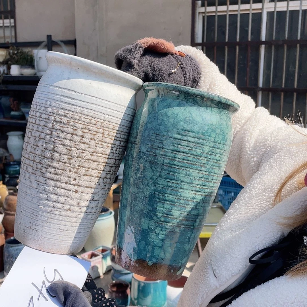 红陶王嫂花盆0213-542