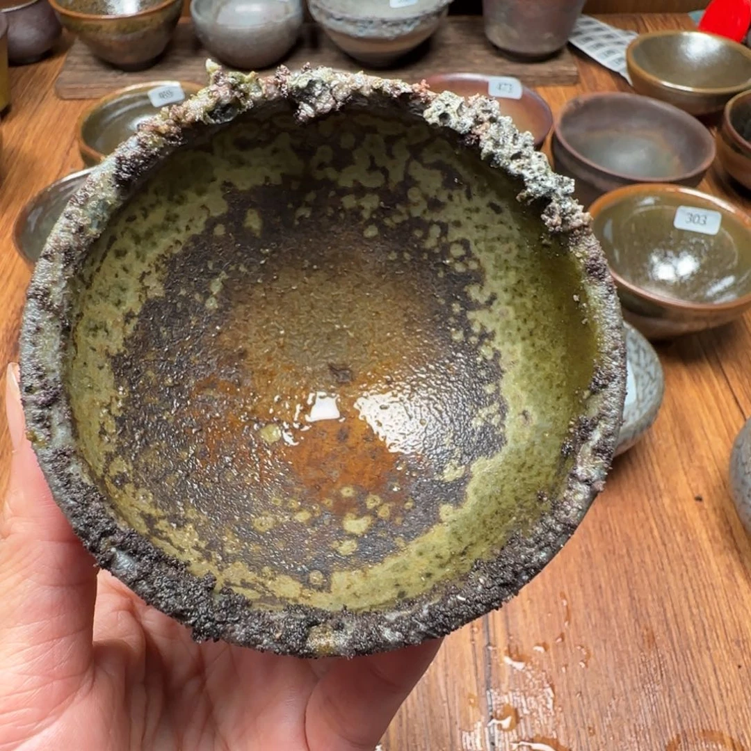 柴烧建盏茶盏茶杯568