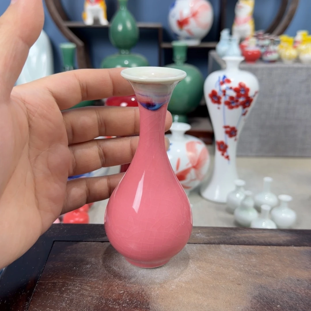 陶瓷手工小花器摆件