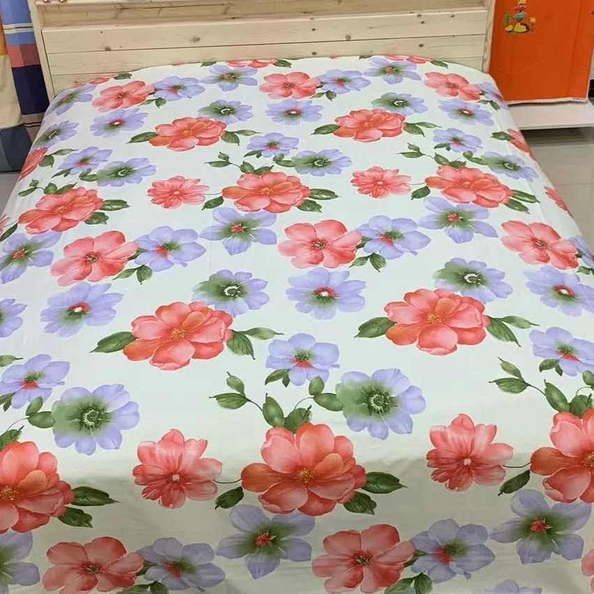 花开富贵5.2左右炕单大布头布料    152厚大花