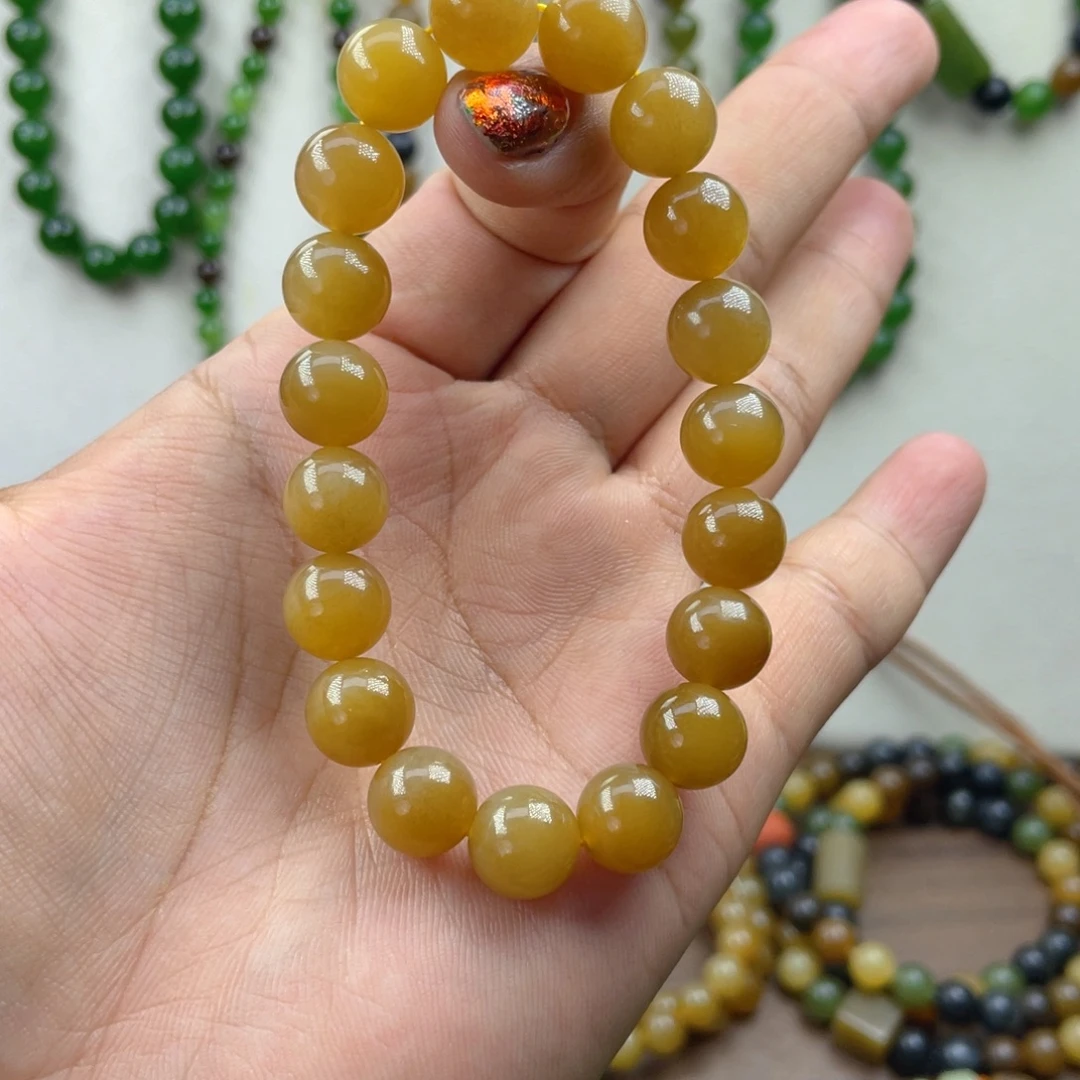 和田玉未镶嵌手链