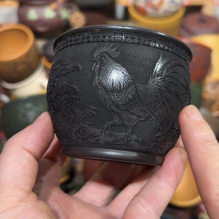 紫砂茶杯宜兴紫砂主人杯