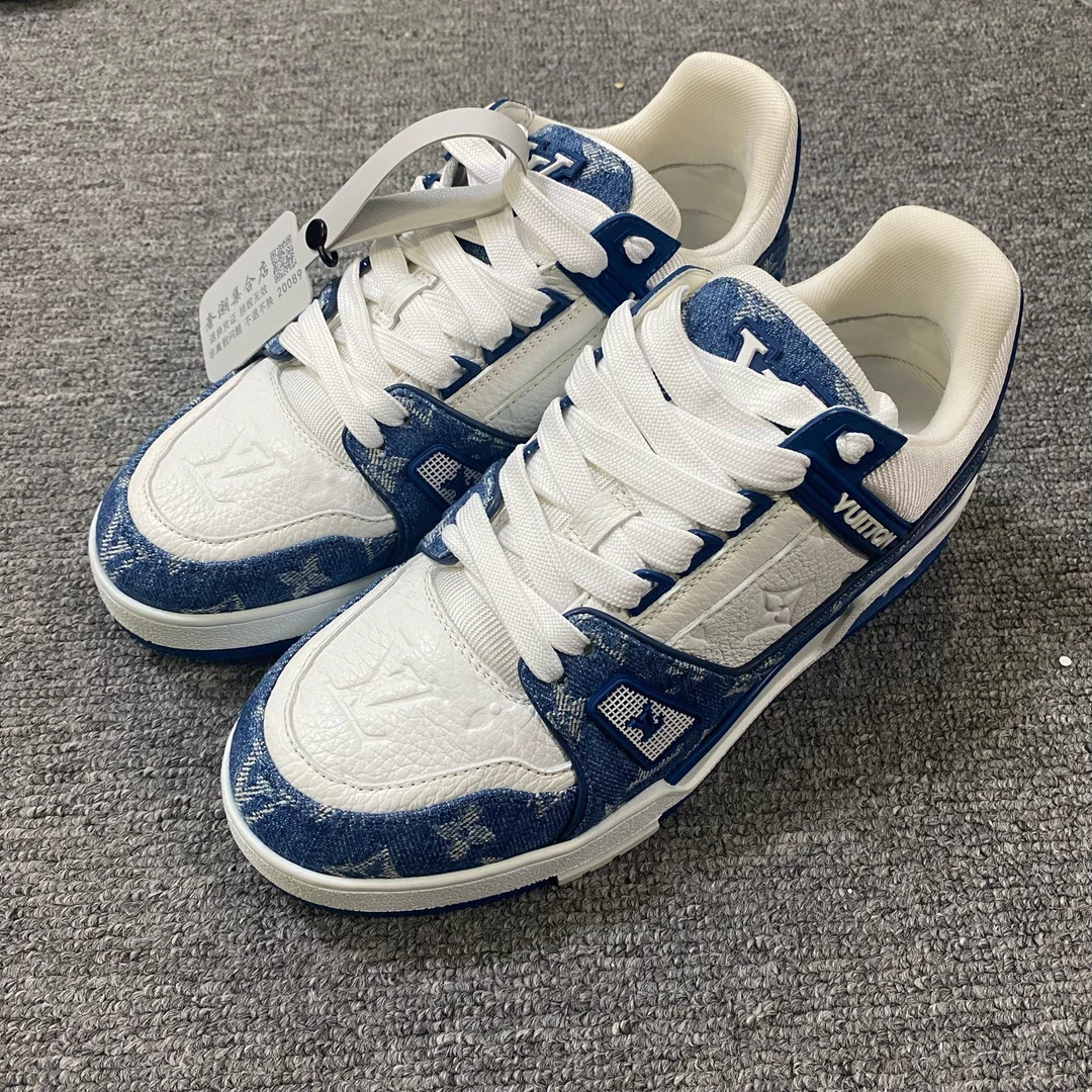 99新 LouisVuitton/路易威登 Trainer低帮生活休闲鞋37码/20089