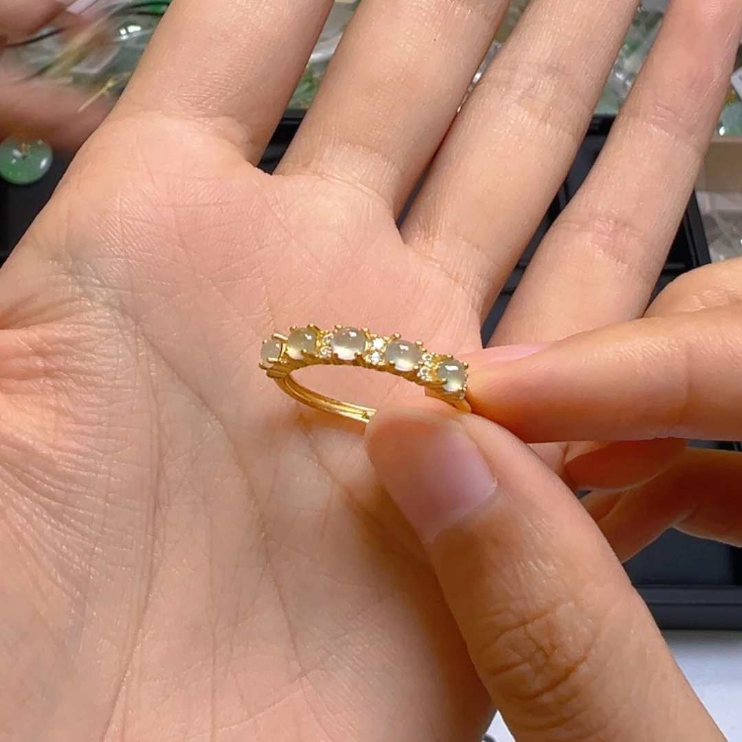 翡翠银S925镶嵌吊坠(不含链)
