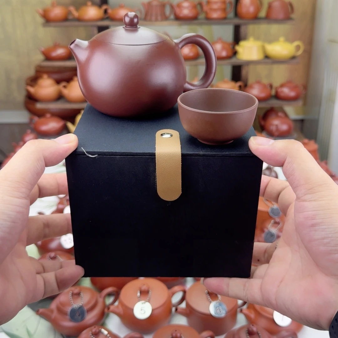 茶壶紫砂300cc紫泥内嵌西施壶