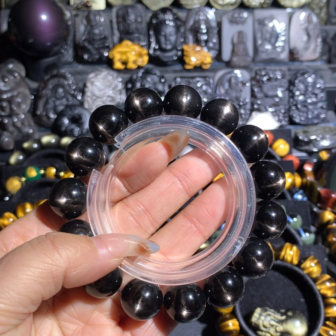 ༺***༻辉石手串未镶嵌15mm金运石