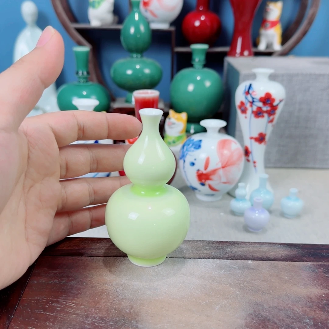 陶瓷手工小花器摆件