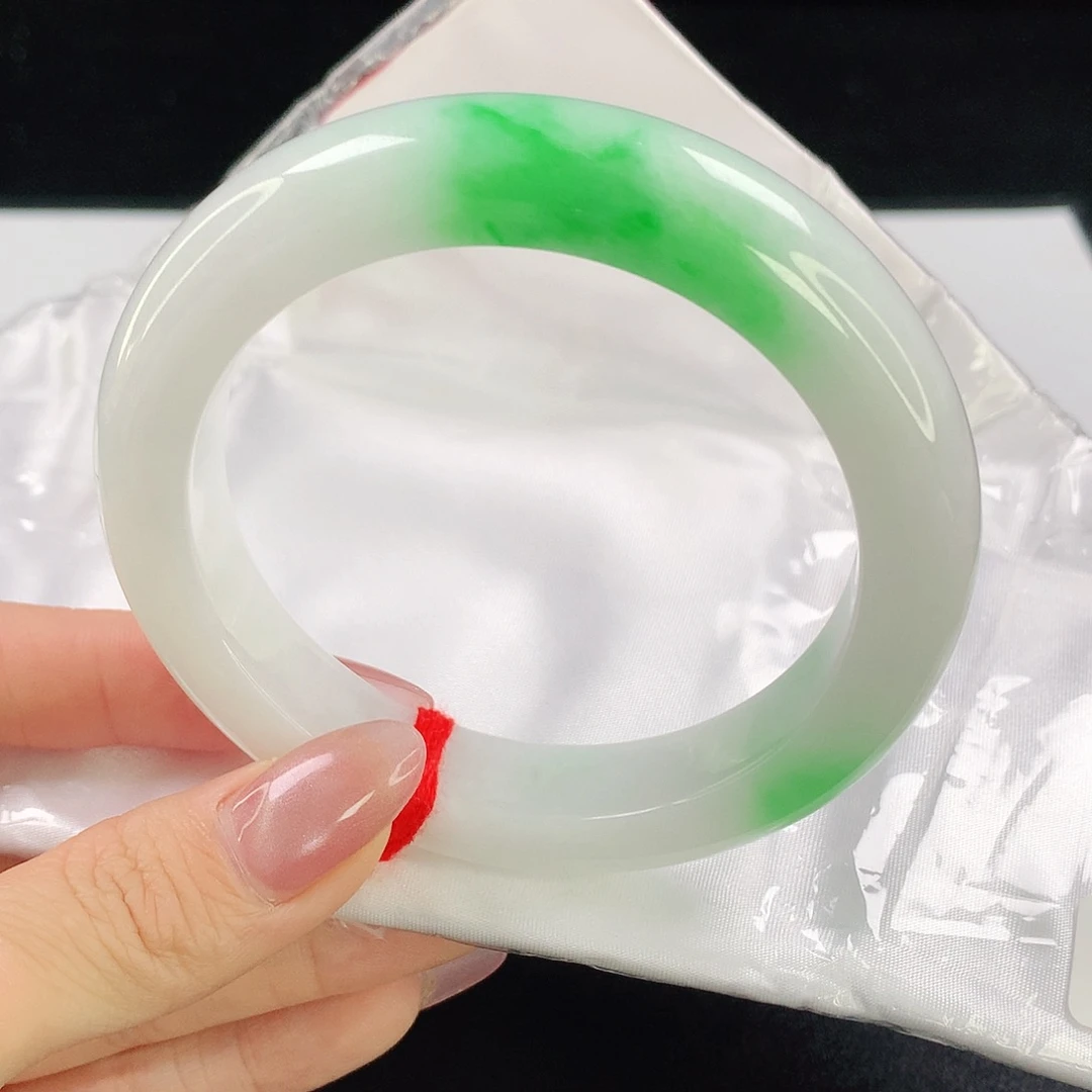 翡翠手镯未镶嵌660翡翠60.8圈