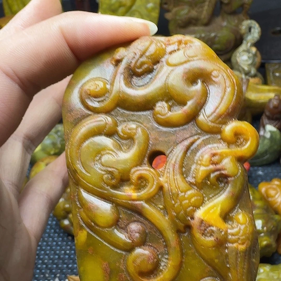 白玉菩提吊坠。。。