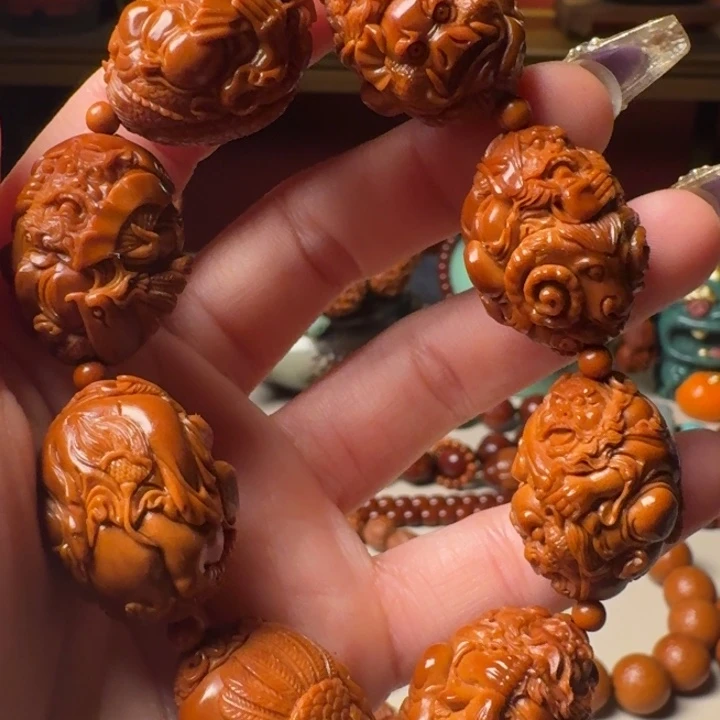 手串/手链橄榄核瑞兽钟馗