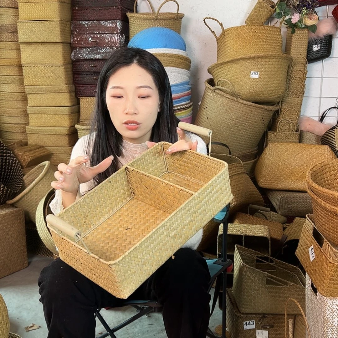 草编草编包/草编收纳盒微瑕疵