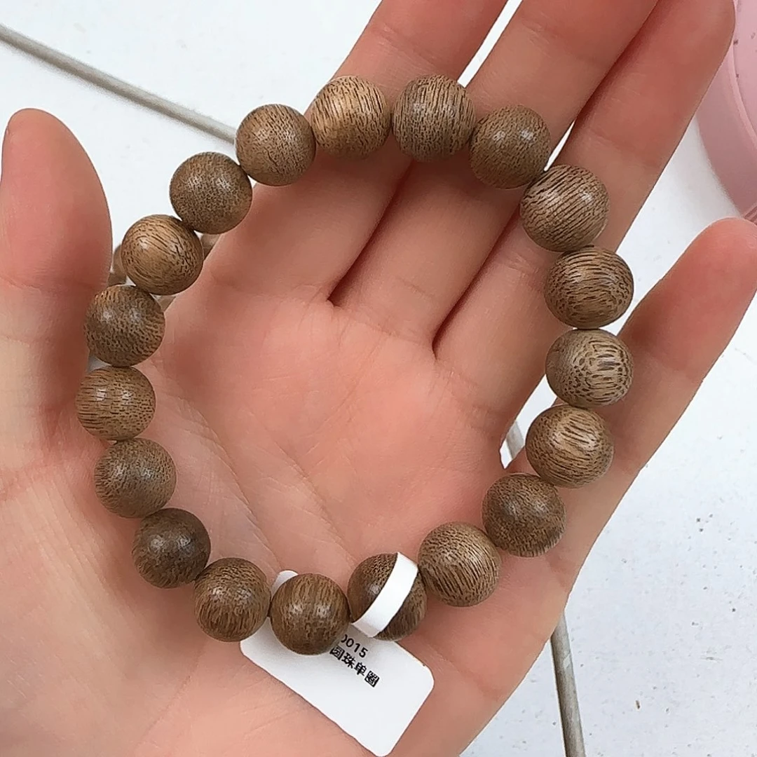 手串沉香海南沉香白木香1.0圆珠单圈