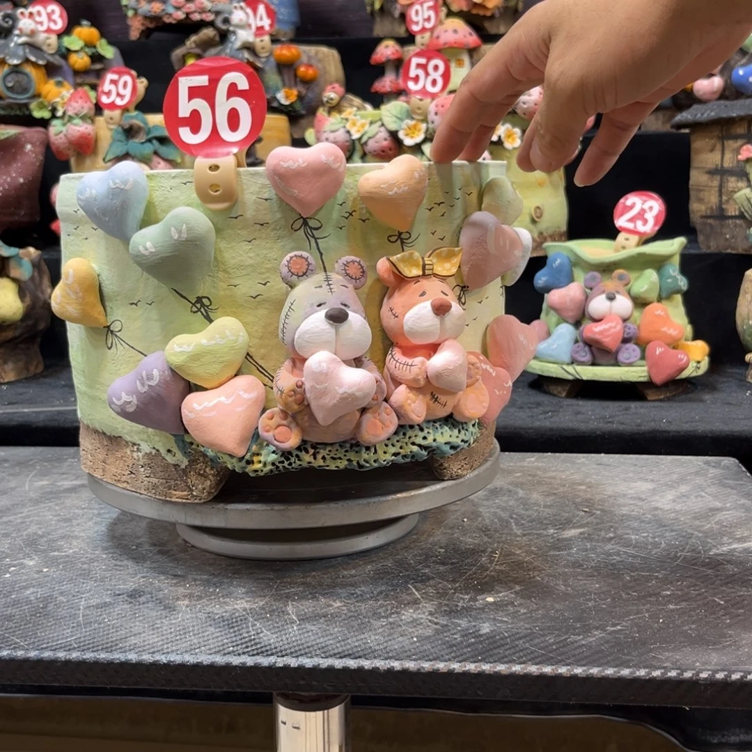 姣***姣白狐花器多肉花盆