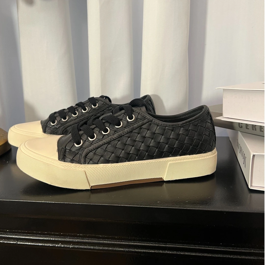 2026年马皮编织工艺舒适透气休闲鞋运动鞋女鞋板鞋运动鞋