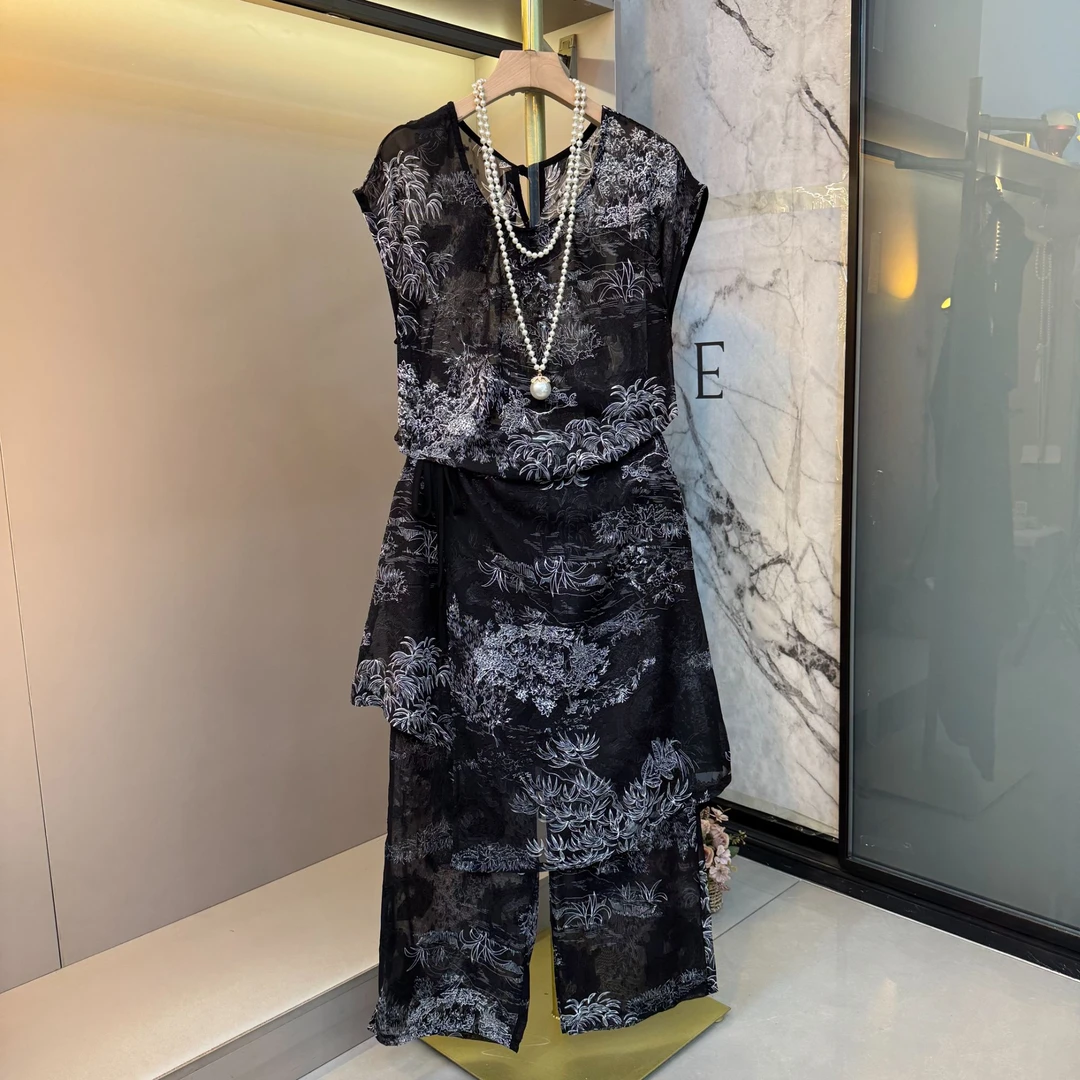 2025年夏季新款高级感轻奢时尚洋气百搭气质高级感两件套套装228