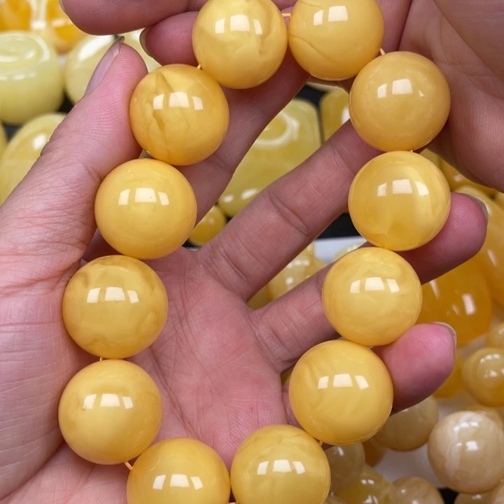裸石蜜蜡未镶嵌蜜蜡20➕手串重64克