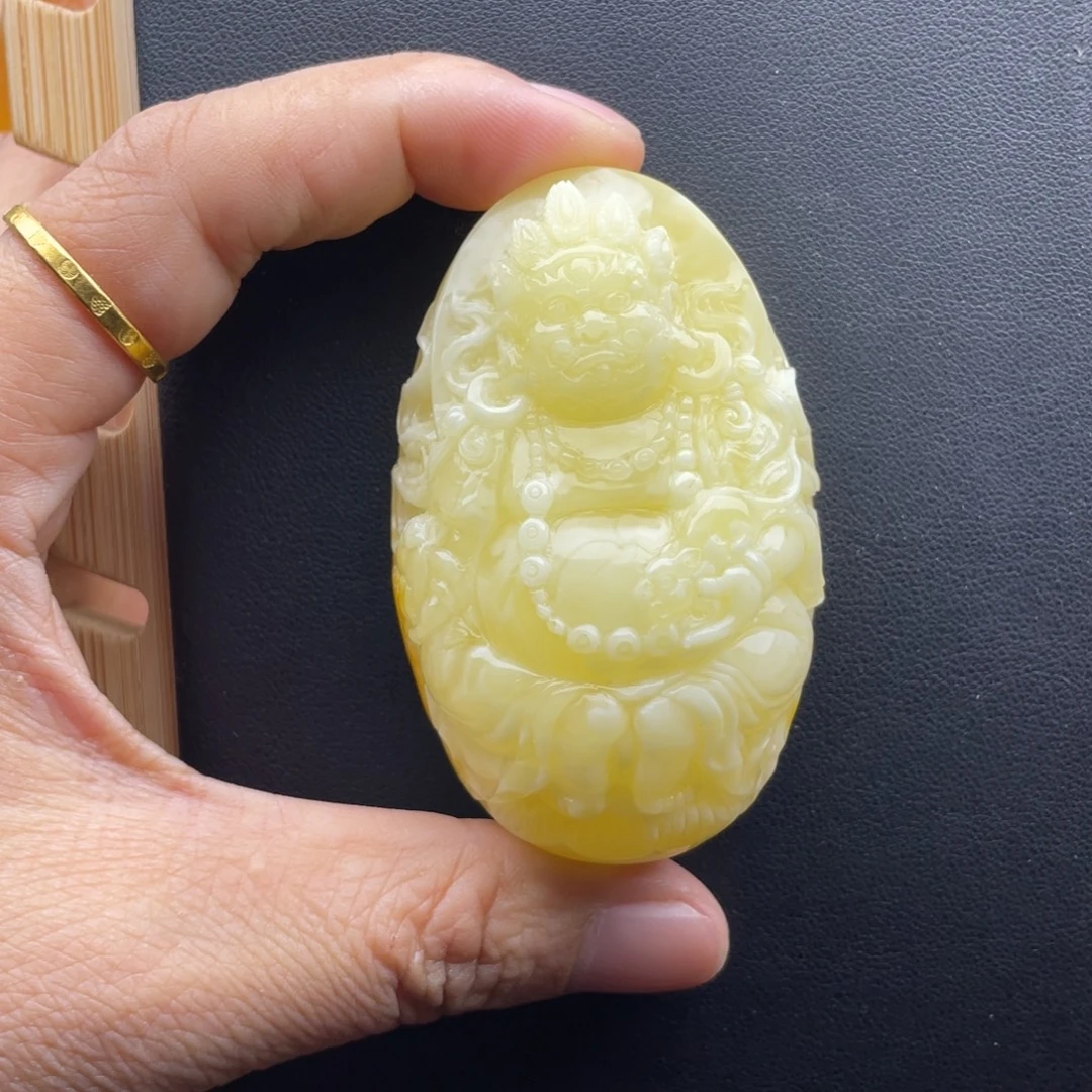 琥珀未镶嵌颈饰天然琥珀蜜蜡