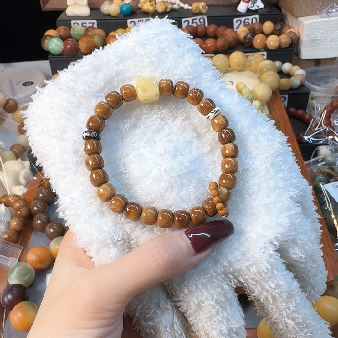 菩提根/象牙果手串伴*库克08