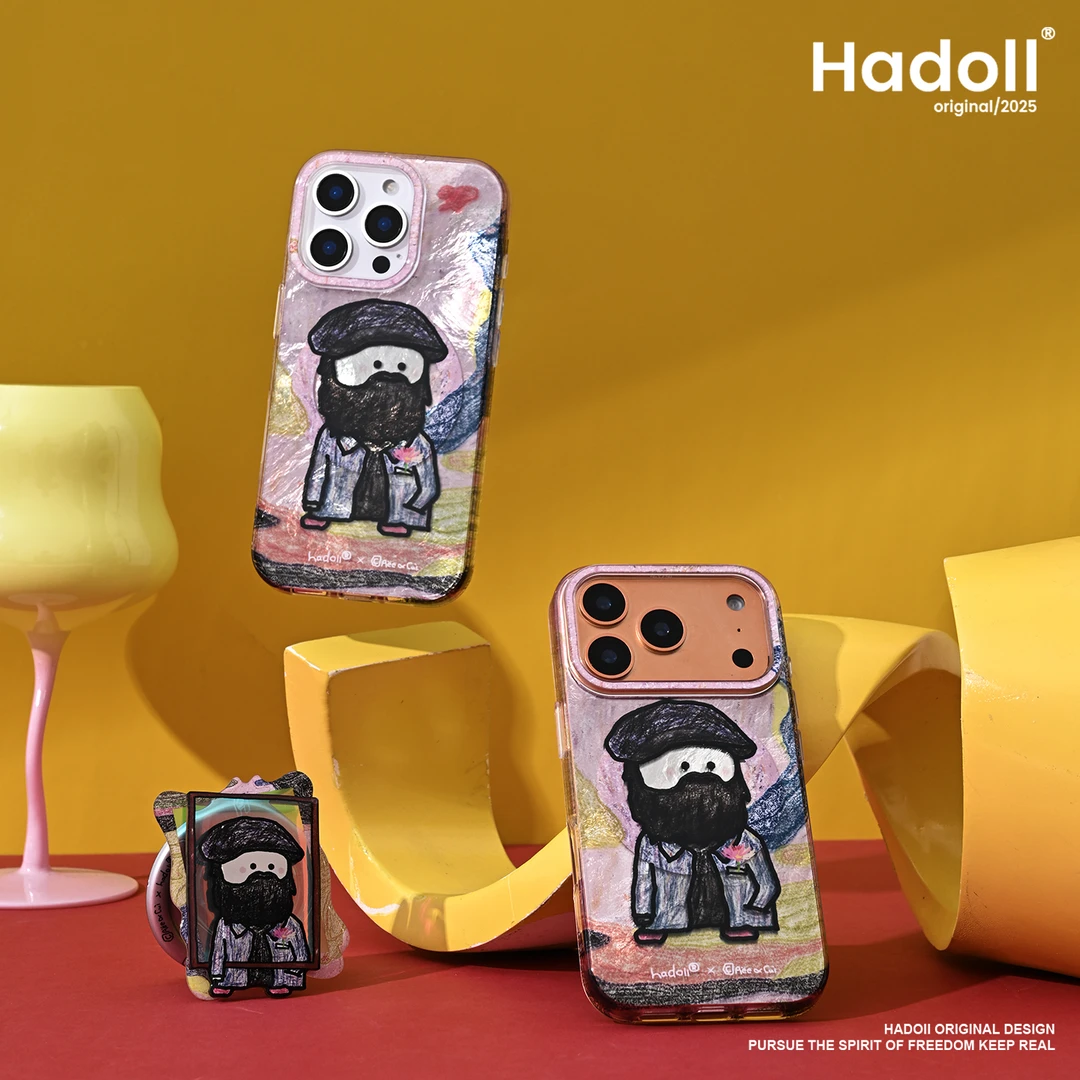 HaDoii原创博物馆艺术家莫奈iphone17promax手机壳小众插画磁吸壳
