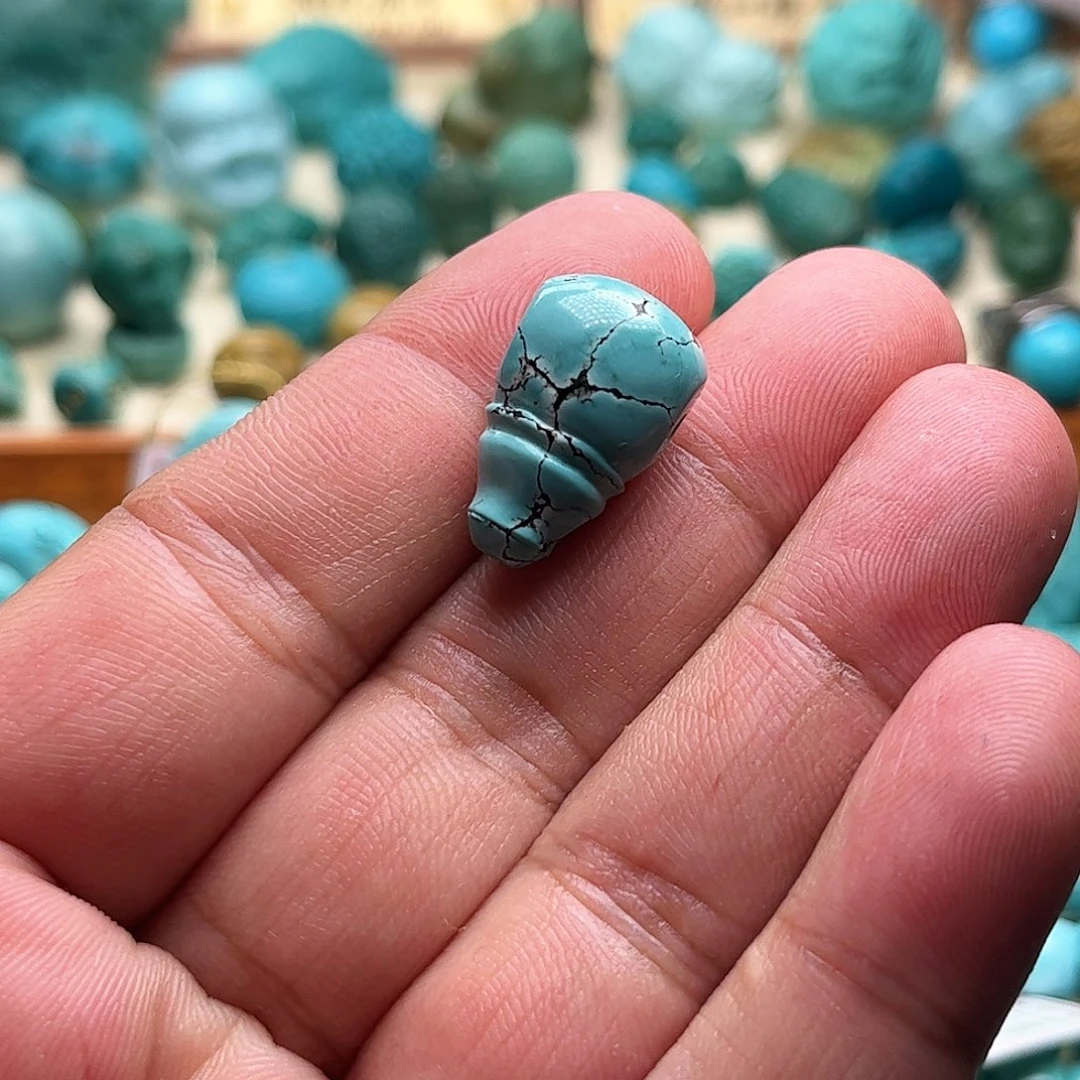 绿松石松石银S925镶嵌