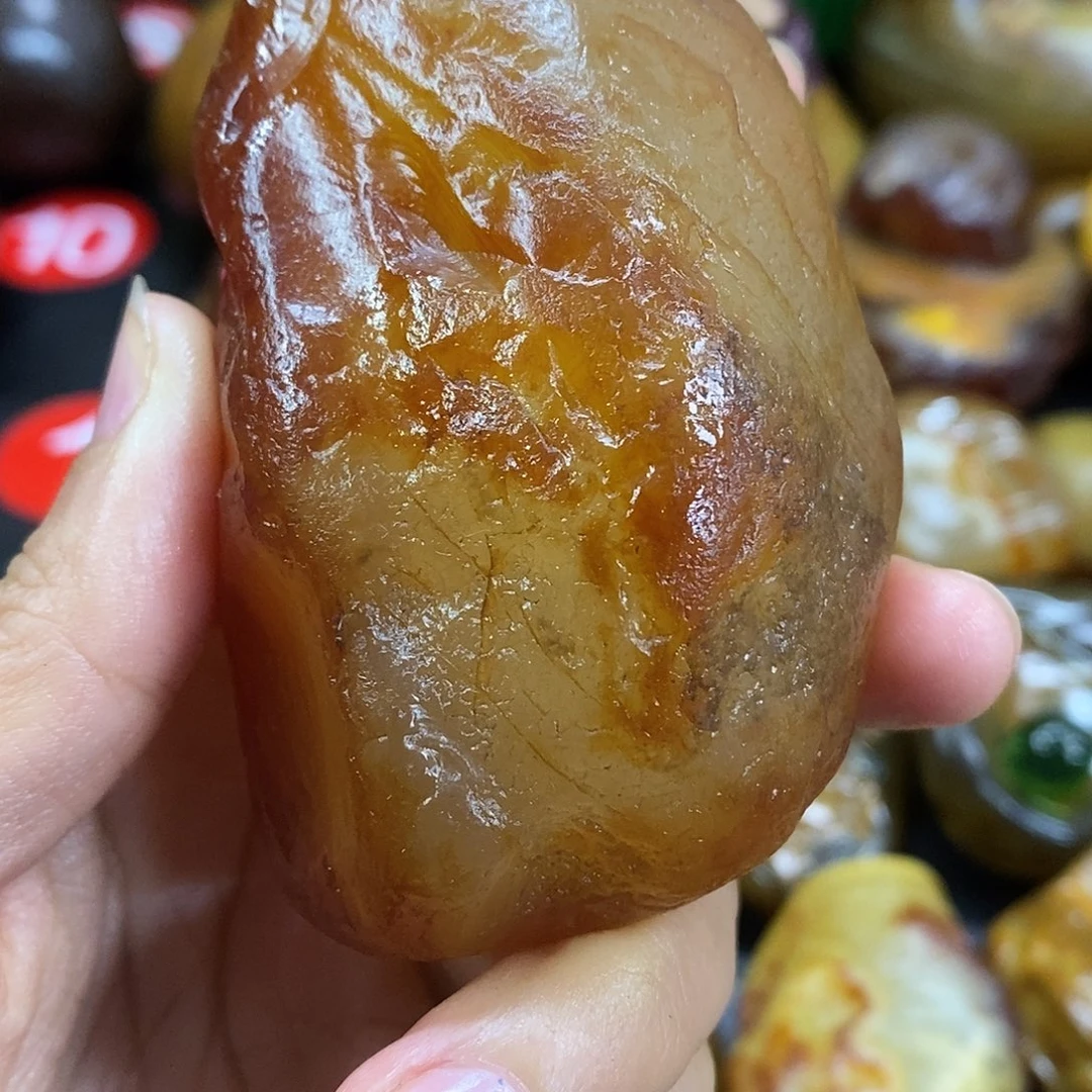 玛瑙/玉髓未镶嵌手把件