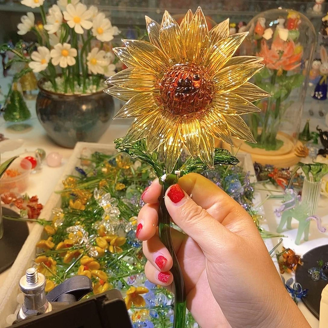 琉璃手工艺品太阳花