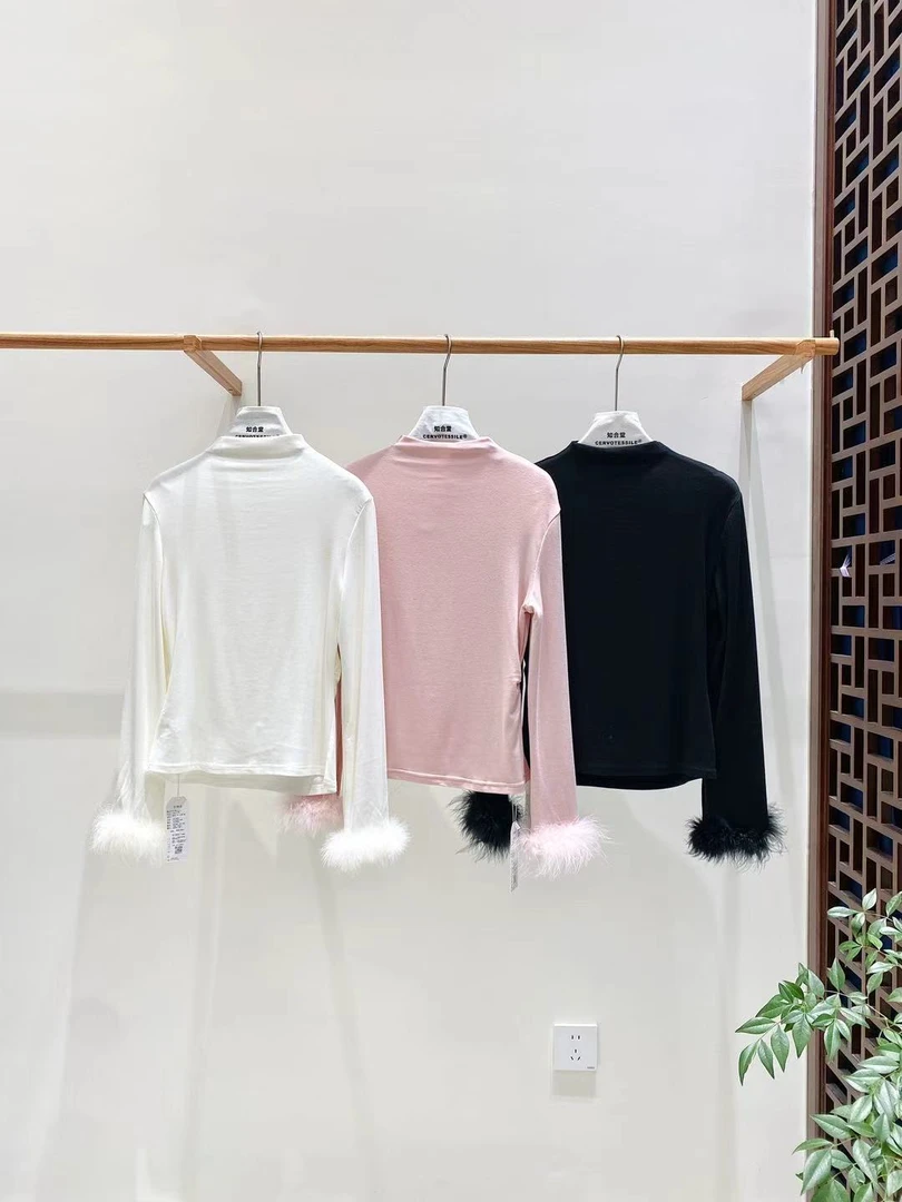 鑫燃KIKI 小众简约高级感拼接上衣 727 ZHT