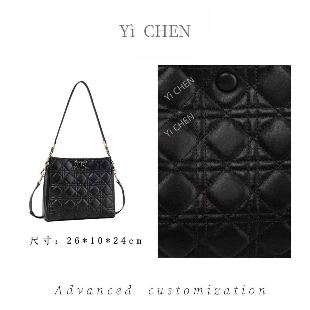 【Yì CHEN】QYX-7039-黑色 轻奢时尚女士单肩斜背包