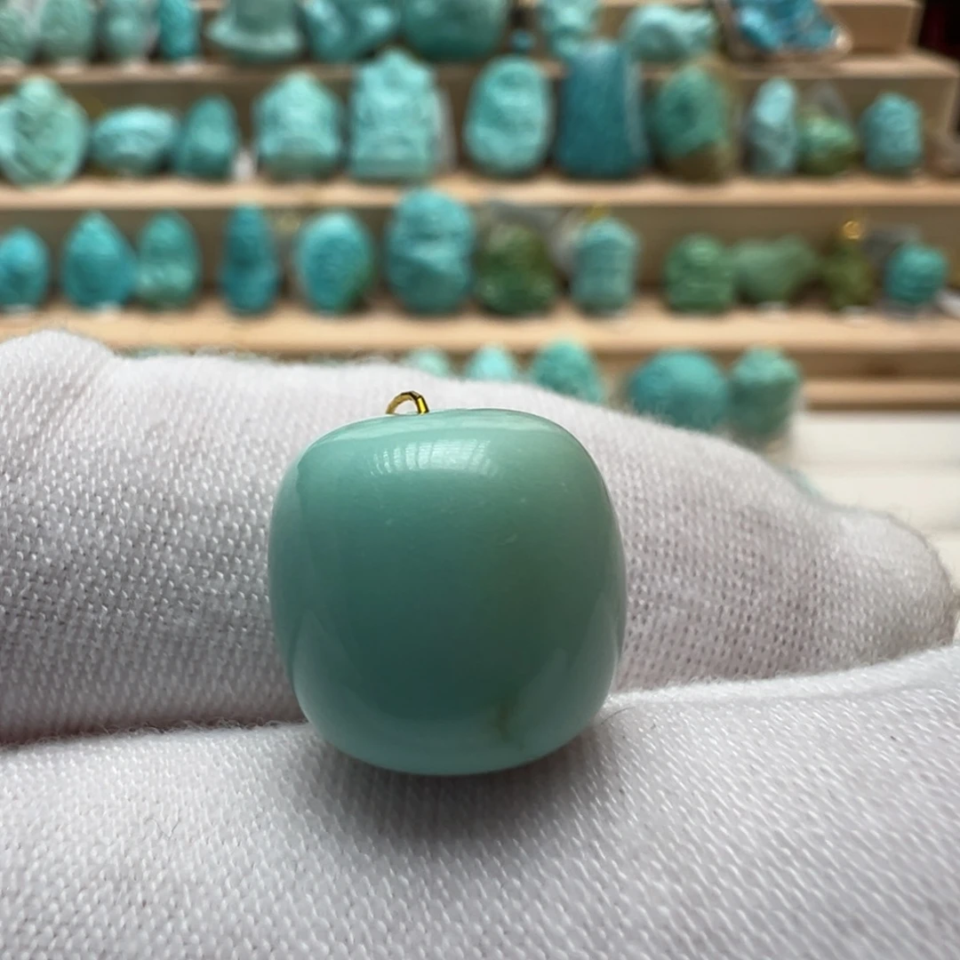 绿松石未镶嵌配饰12.3*11.7