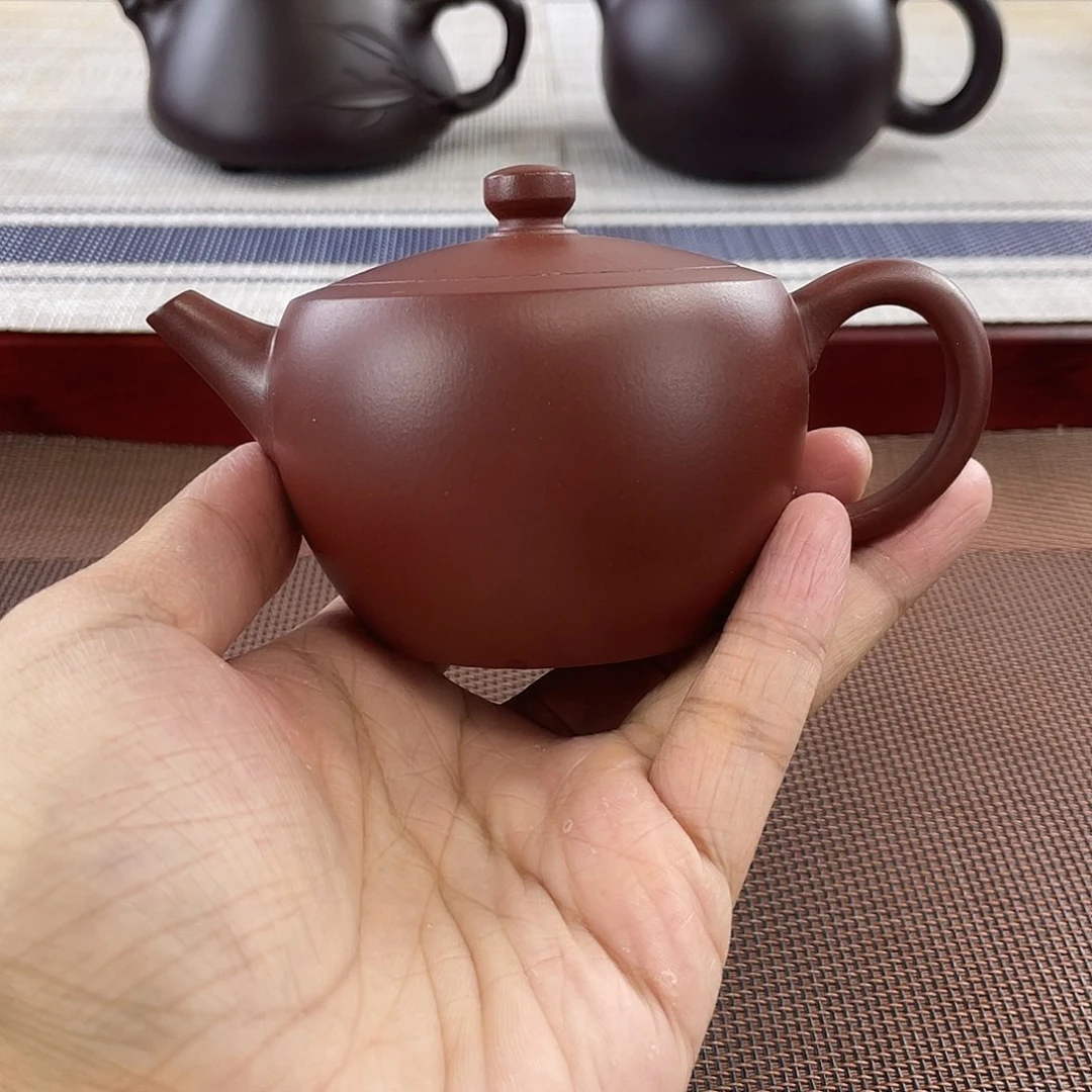 紫砂壶原矿龙血砂汉瓦器型