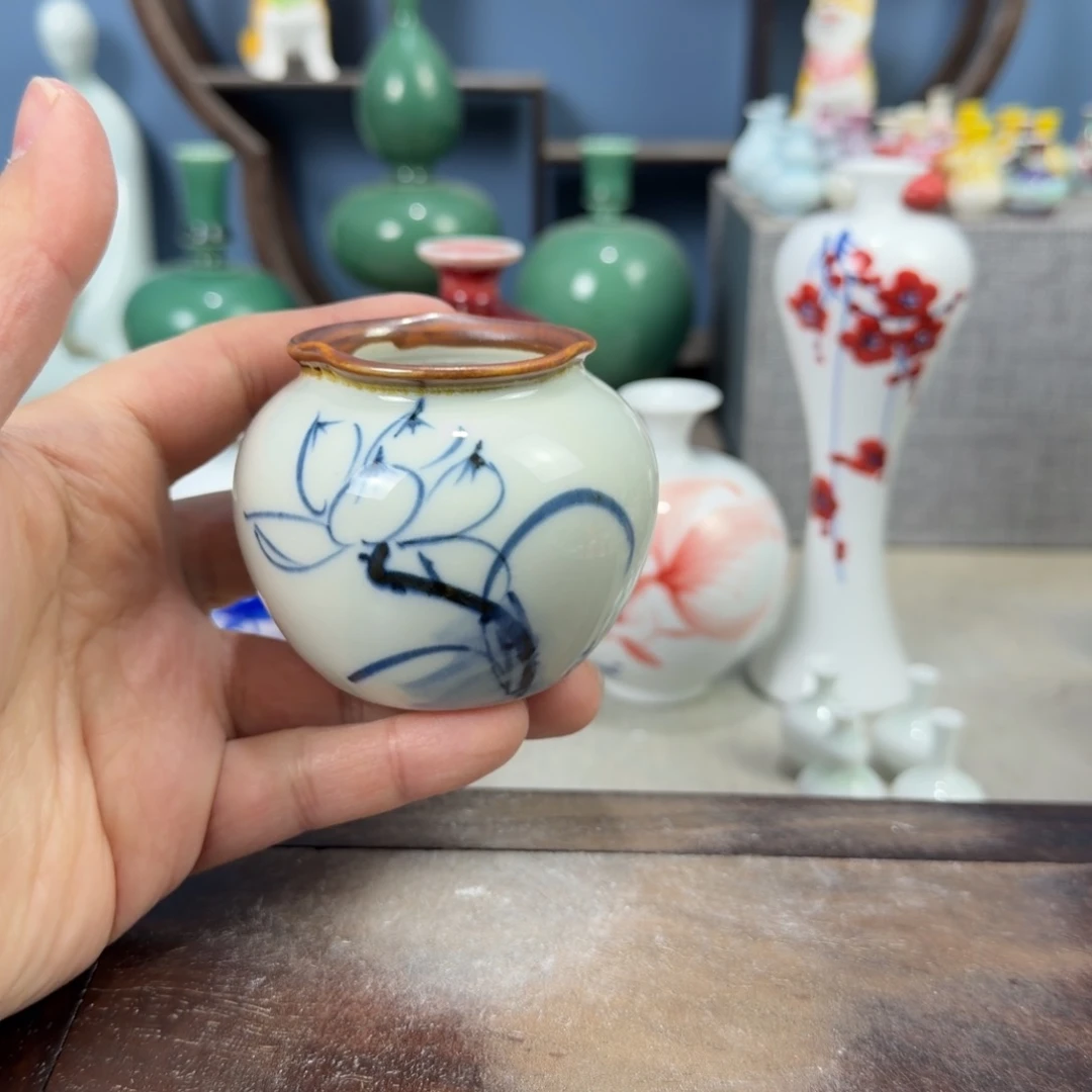 陶瓷手工小花器摆件