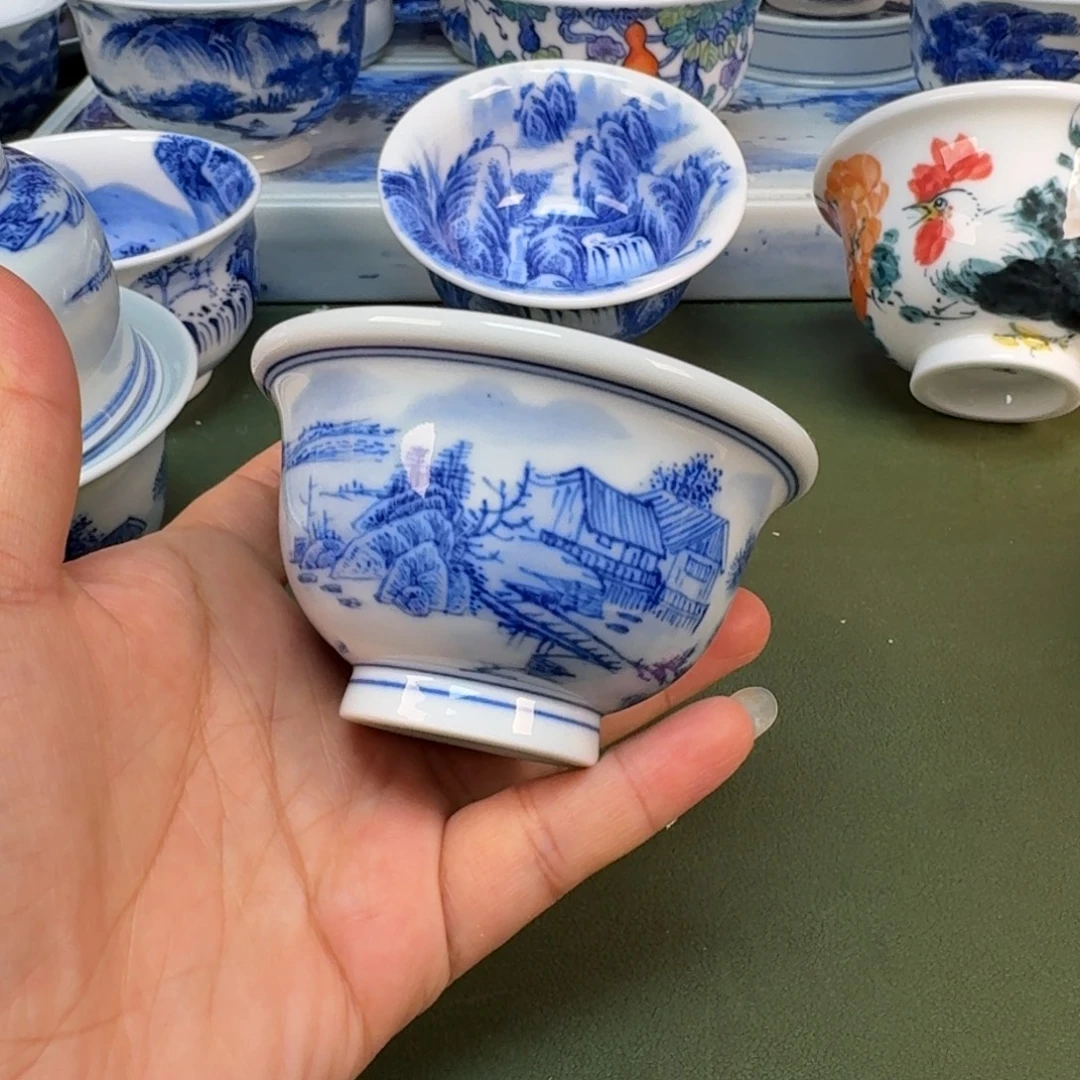 陶瓷景德镇纯手绘茶具圆圆252