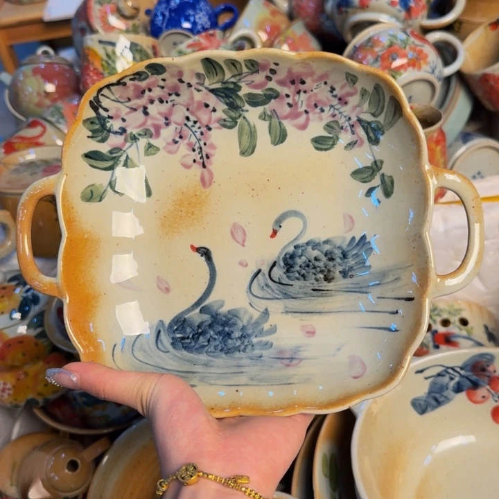 瓷片景德镇陶瓷手工手绘