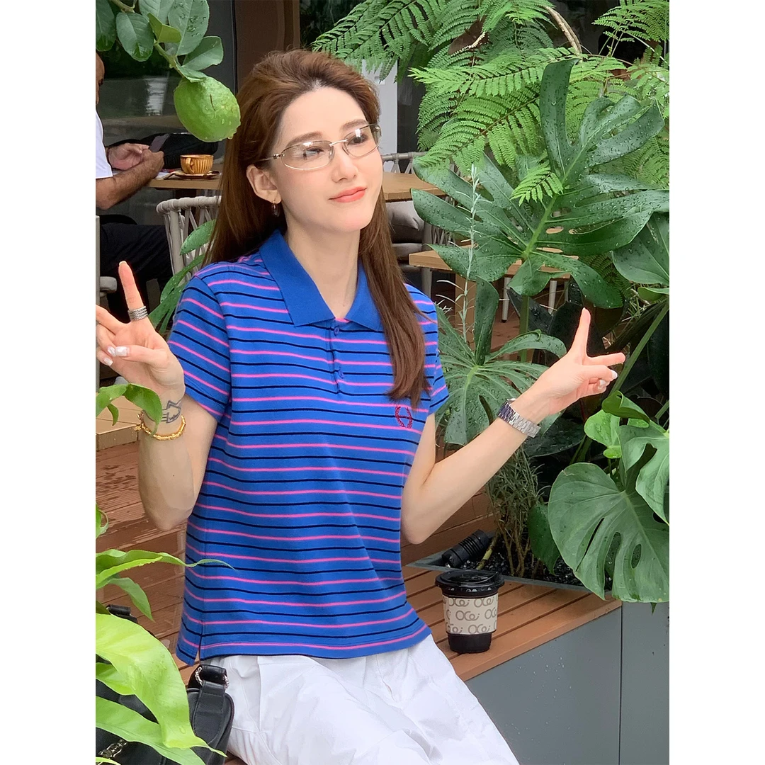 PH 《蓝娃娃》小众潮流巴家定织时尚休闲短款减龄Polo衫短袖PH2328