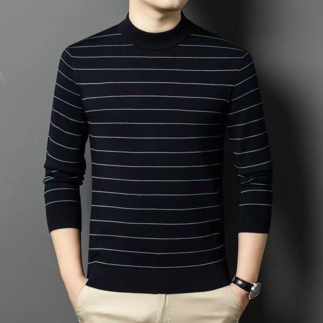 男士秋冬季圆领羊毛T恤58809