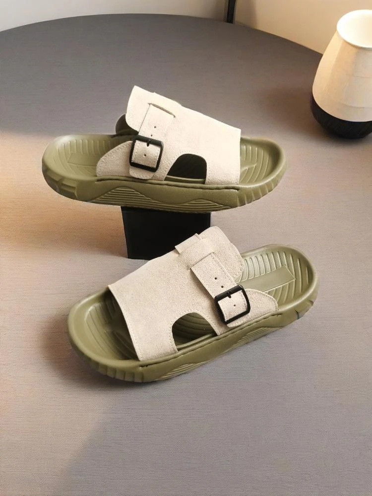男士博肯沙滩鞋2025爆款夏季耐磨防滑百搭一字拖软底休闲凉鞋拖鞋