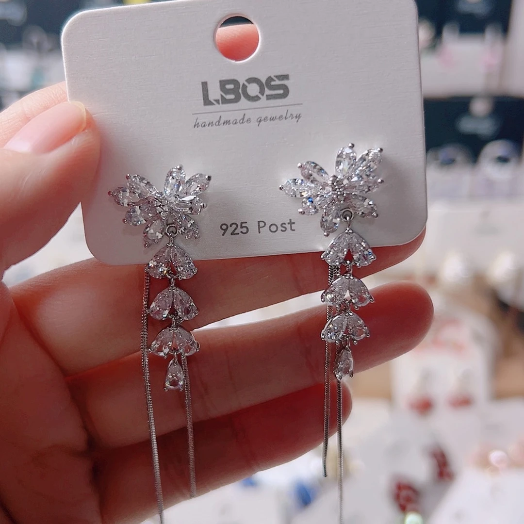 琉璃纯铜合金耳环的