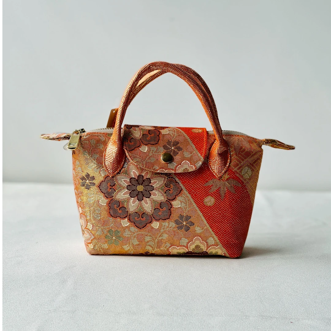 西阵织 包包饺子包 百搭包 时尚包 经典包 日常包文艺橙色