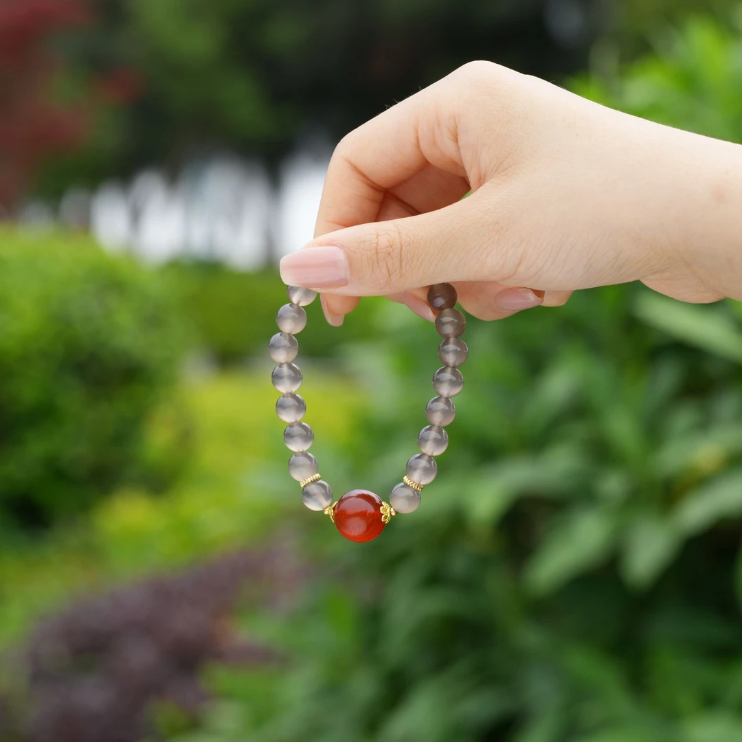 【普陀山欢喜】玛瑙DIY手串（发货多样性一件）G34953