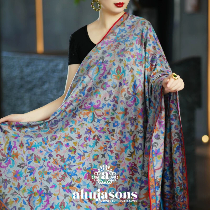 克什米尔pashmina披肩围巾卡尼 100*200 60032-15