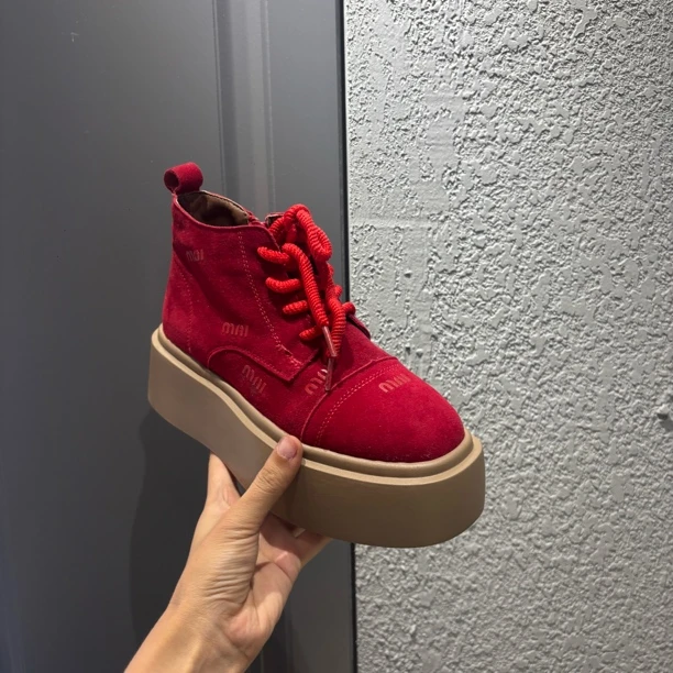 GY-99休闲风粗跟胶粘摔纹皮纯色乐福鞋潮流舒适女鞋