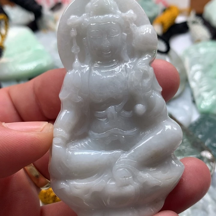 颈饰未镶嵌翡翠保真天然a货翡翠