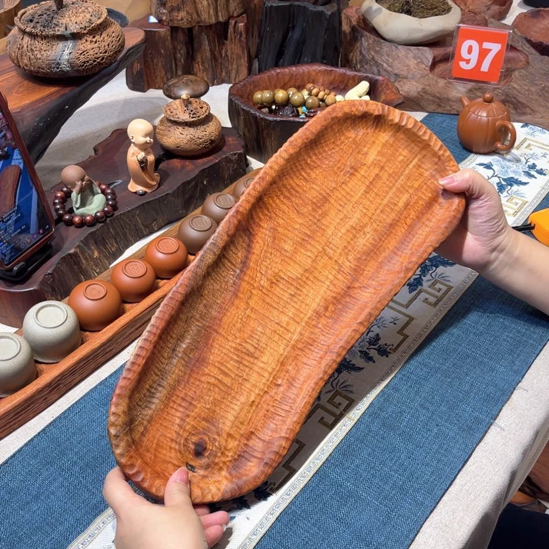 缅甸花梨收纳果盘
