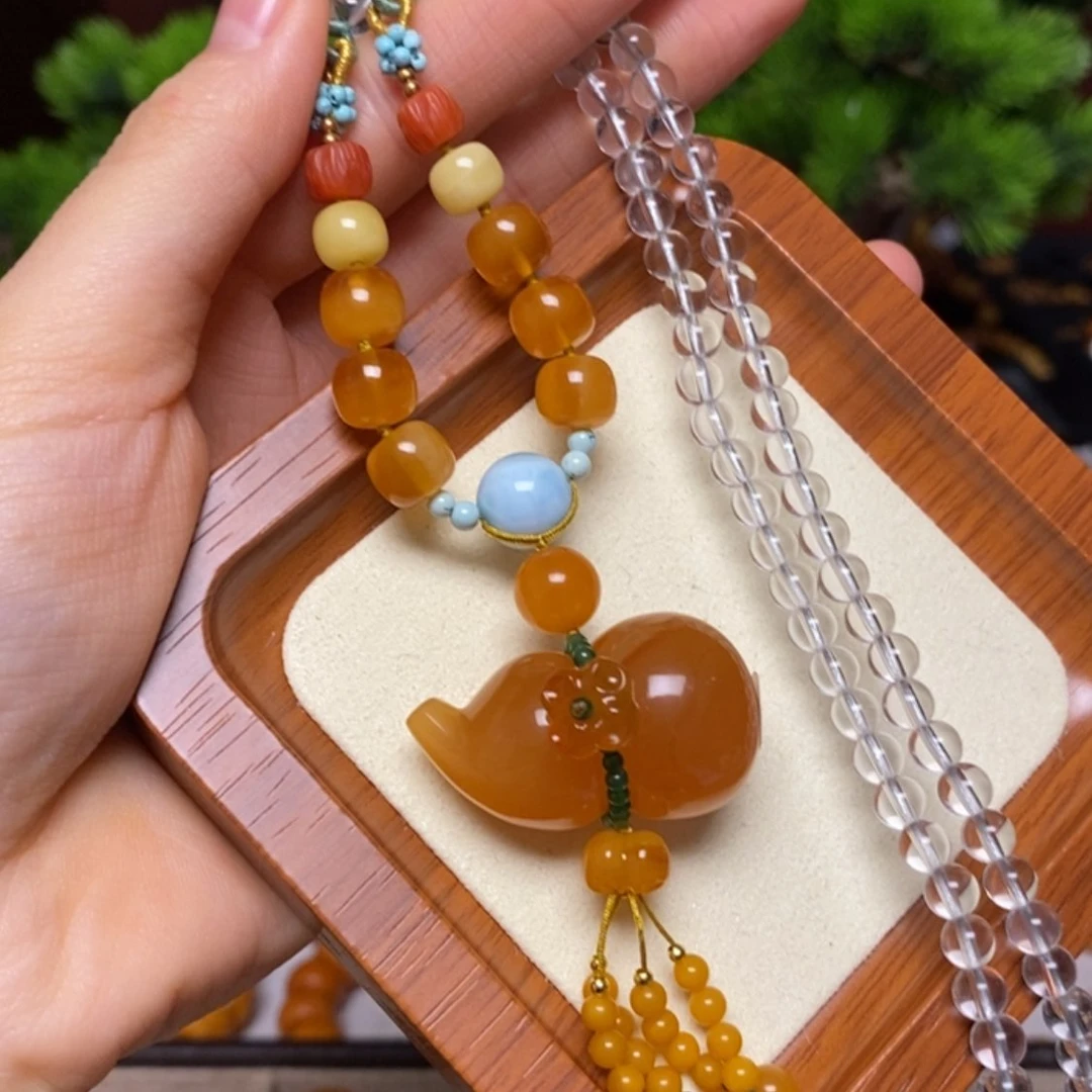 【闪购商品】蜜蜡颈饰未镶嵌项链