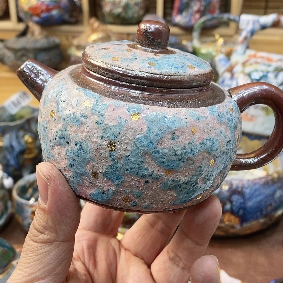 粗陶志野柴柴茶器