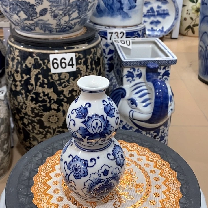 【闪购商品】摆件陶瓷花瓶葫芦摆件